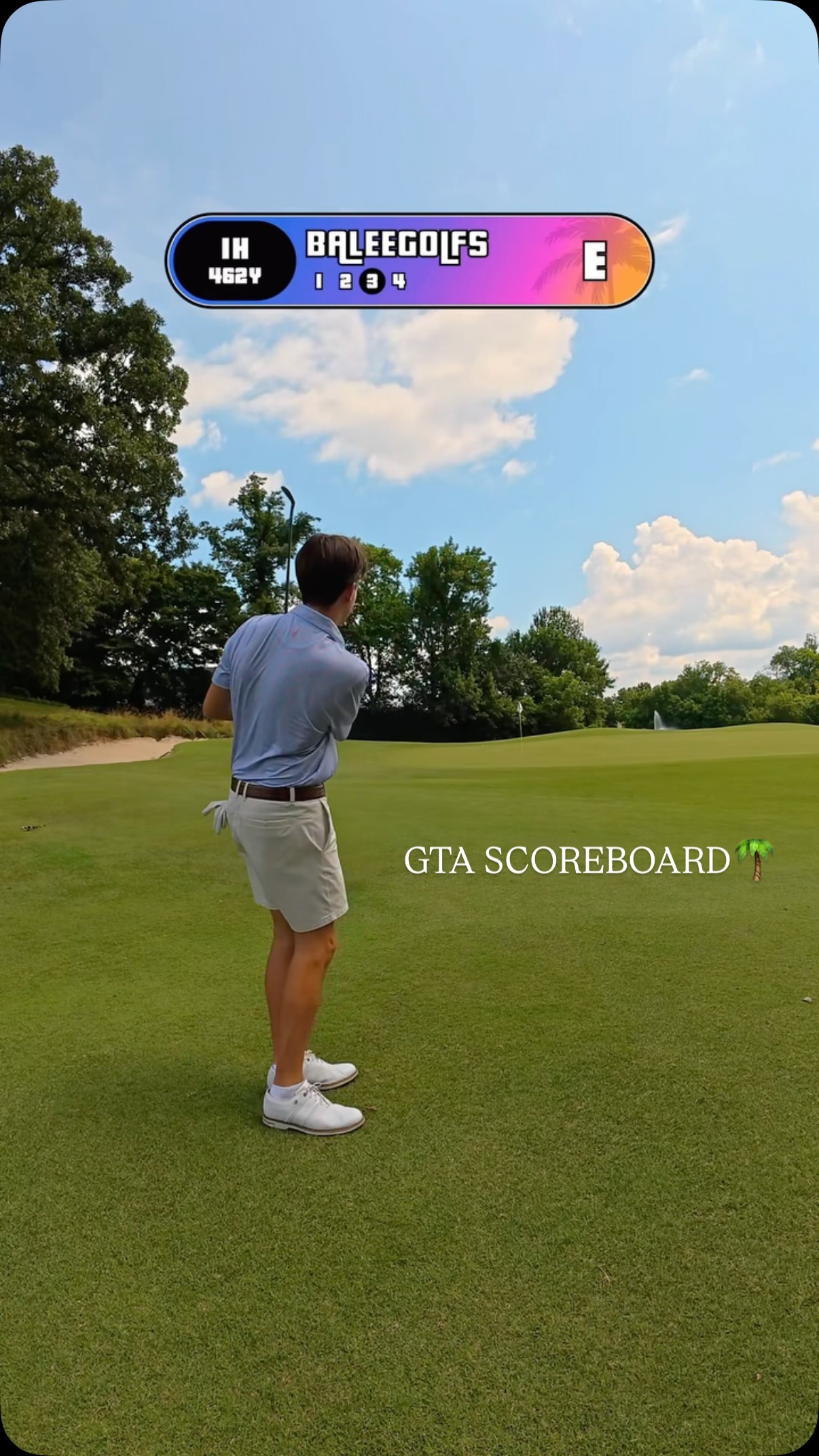 Golf vlog made with GolfCam: GTA scoreboard 🌴 #golf #golfer