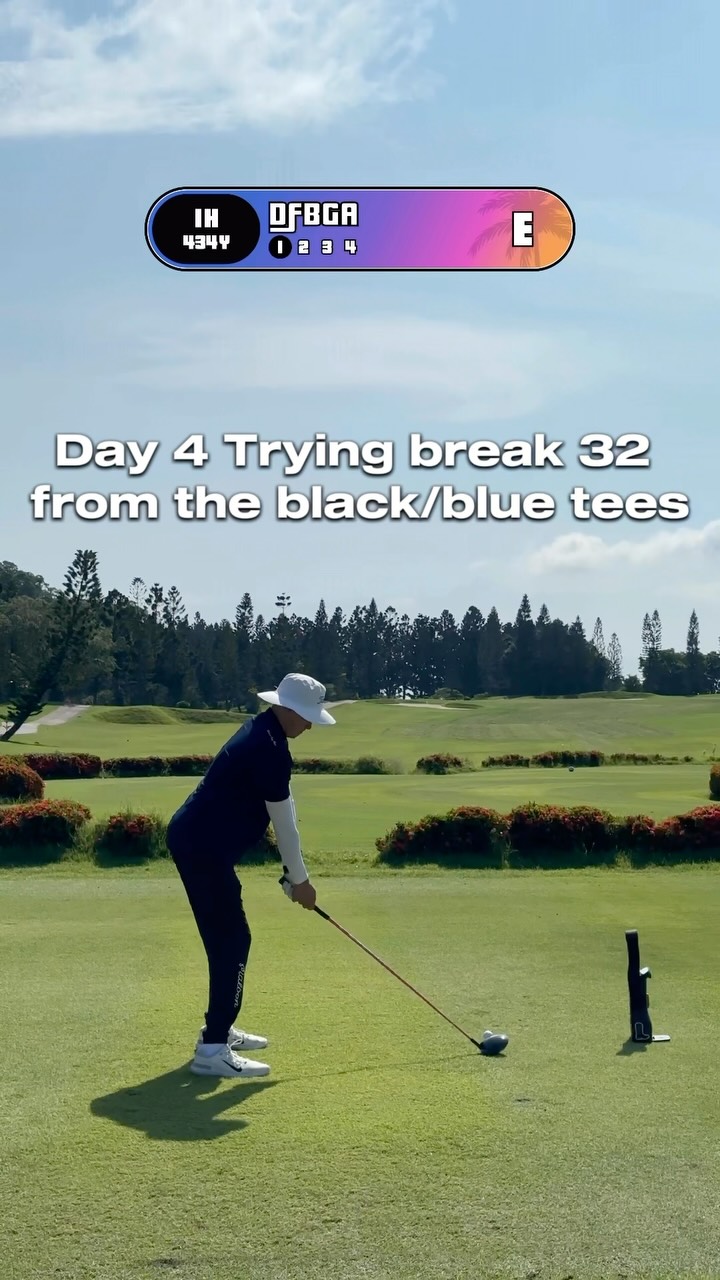 Golf vlog made with GolfCam: 「Break 32 Challenge」 Day 4 trying break 32 from the black/blue tees 第四天嘗試在黑/藍梯突破9洞最低桿32桿 第三天的是順便跟我們 @tiffany_950724 的PK 還沒剪輯結束 這部分會補上～ 發起挑戰： 猜猜我可以在幾次以內完成（100次以內），若在100次以內完成，您也猜對將會在這幾位中抽出一位送一支Lab推桿。 符合條件： 1. 完成上面的留言。👆 2. 需要訂閱 @cyw_dfbga_statics / @dfbga_2 兩個帳號。 3. 需要分享我的影片。 OOTD: @whowearsovo @octobersveryown @titleist_taiwan @sunshineplusltd janet_chen__ @dfbga_2 @18holes_golf #台灣職業高爾夫選手 #國家a級教練 #台南職業高爾夫選手 #台南高爾夫球教練