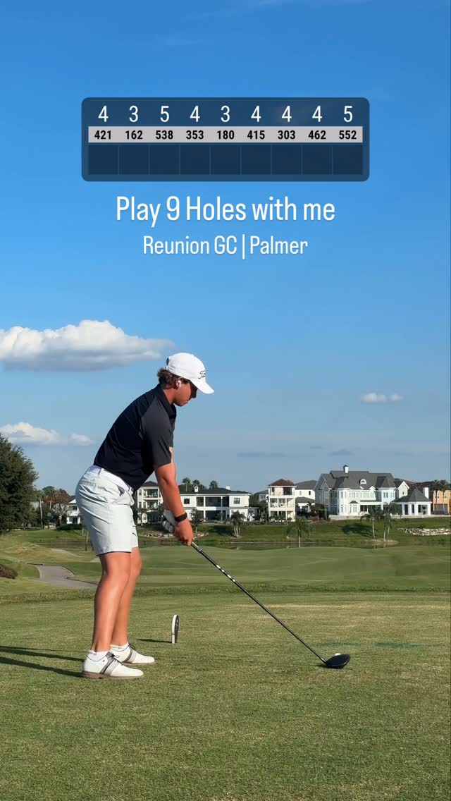 Golf vlog made with GolfCam: 9 Holes of afternoon golf 🌅 #golf #golfcourse #pure #golfclub